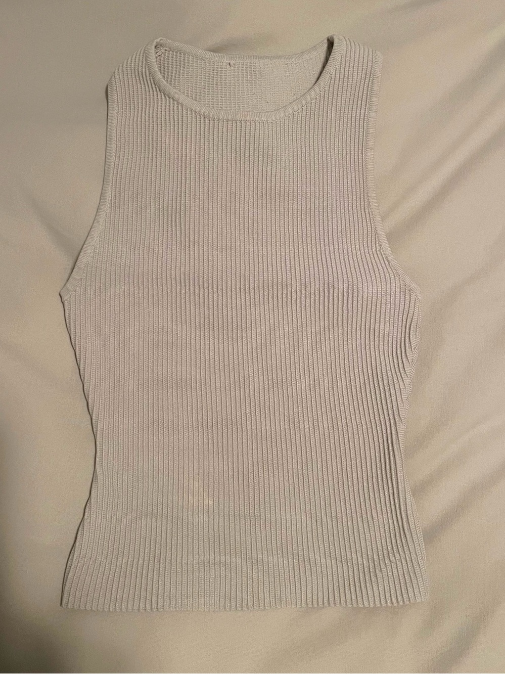 Babaton Ribbed Sleeveless Tank - Gray